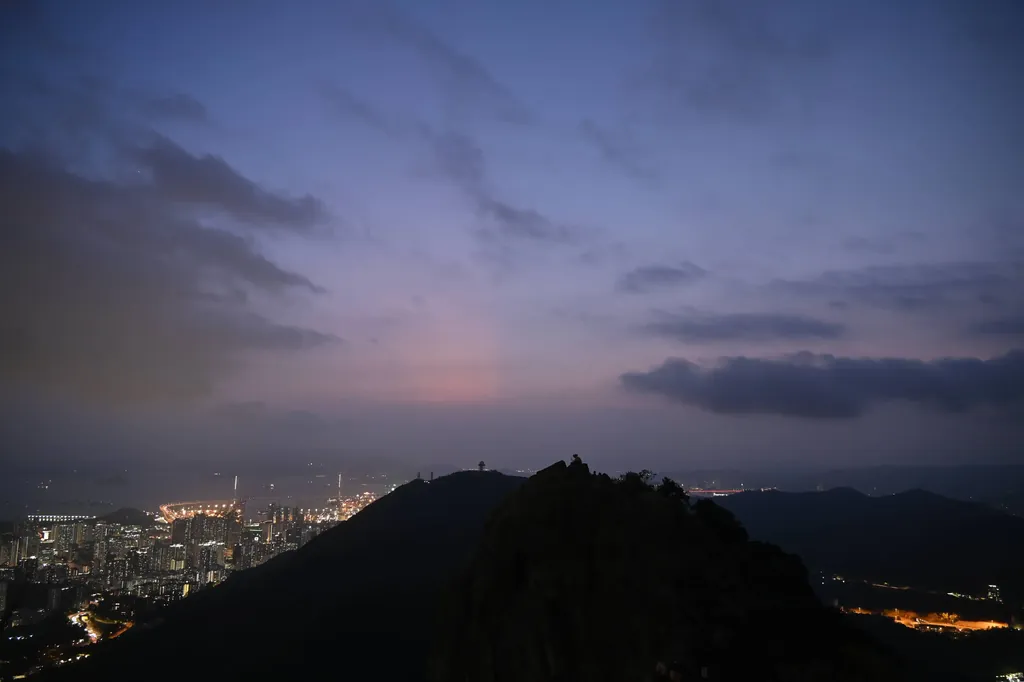 狮子山日落