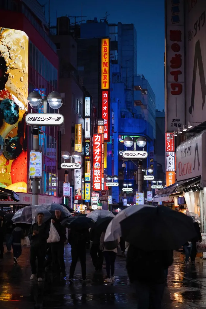 雨夜涩谷