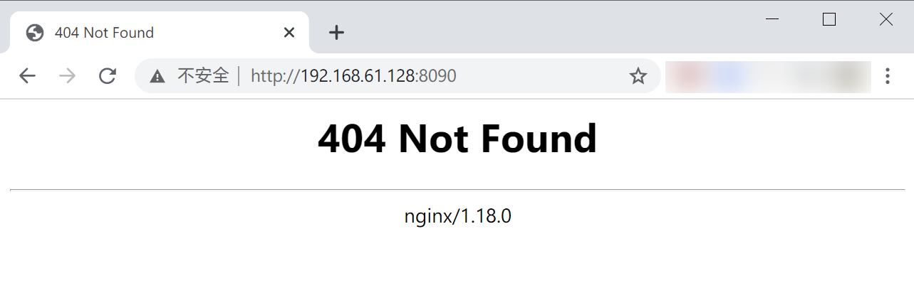 在线安装 Nginx 后的 404 页面