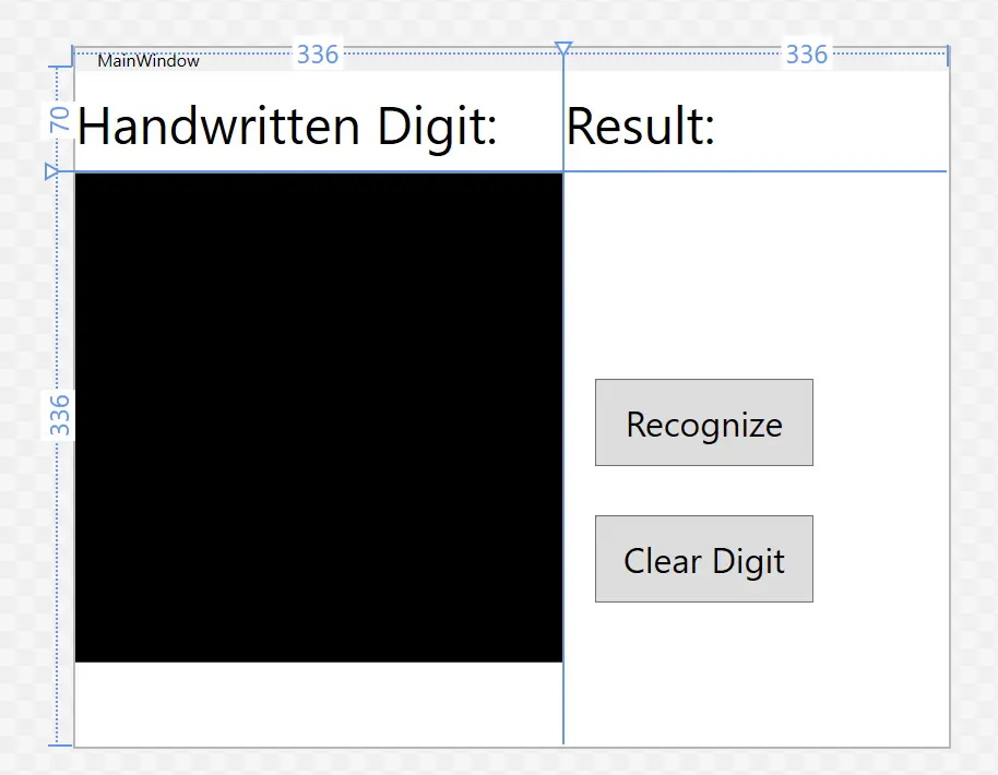 WPF 手写数字识别应用界面