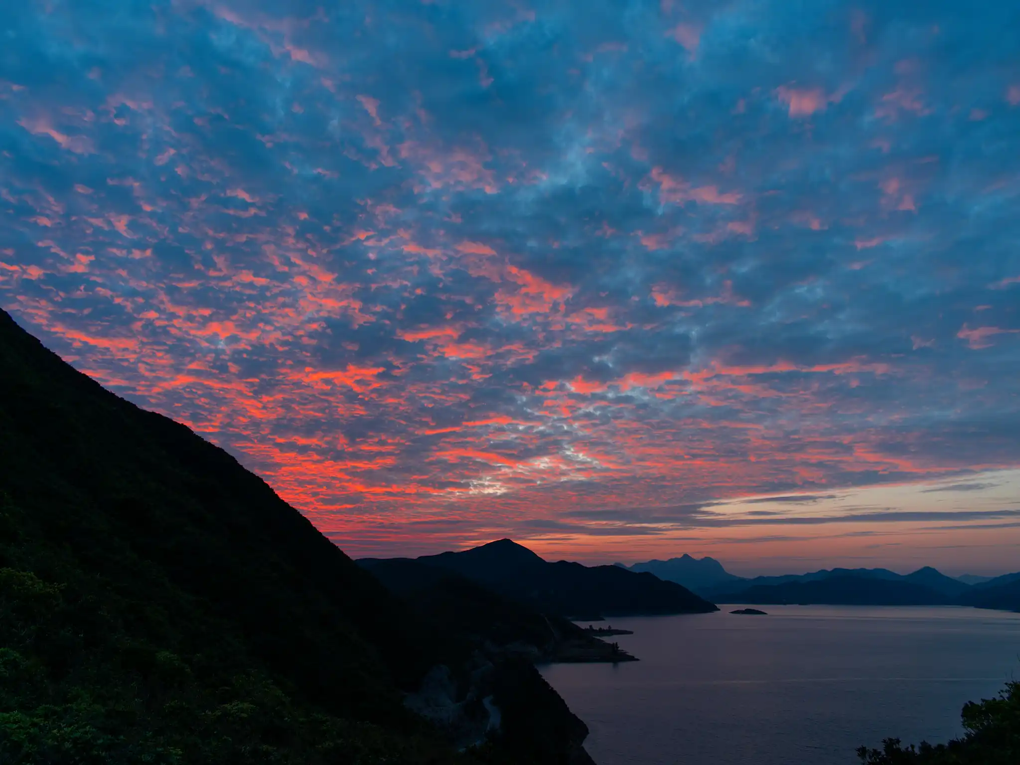 破边洲返程时的绝美晚霞