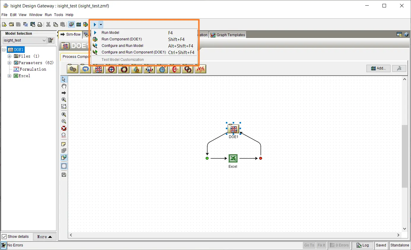运行实验按钮位置