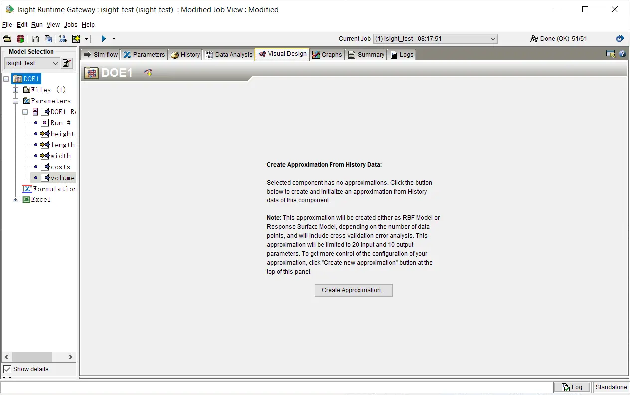 创建代理模型界面